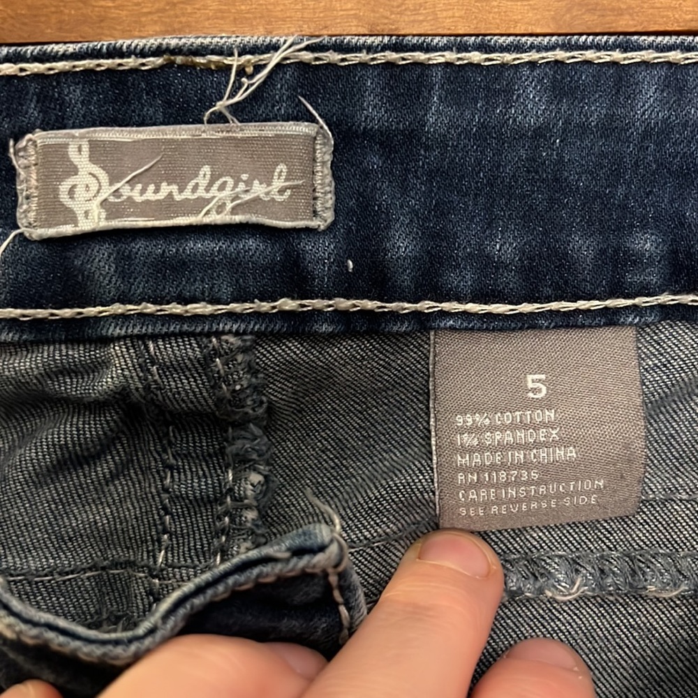 Sound girl rugged Blue jeans - Picture 5 of 7